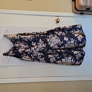 Eliza J Floral Jacquard Fit and Flare Dress
